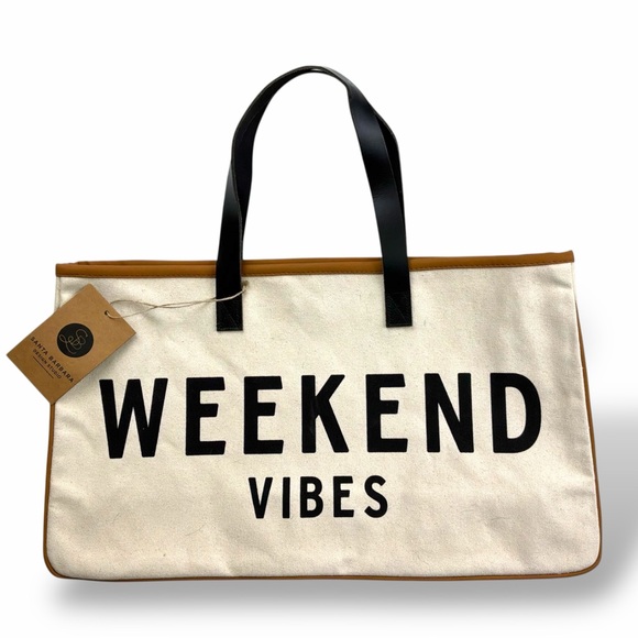 Handbags - NWT Santa Barbara Design Studio WEEKEND VIBES Canvas Tote Bag